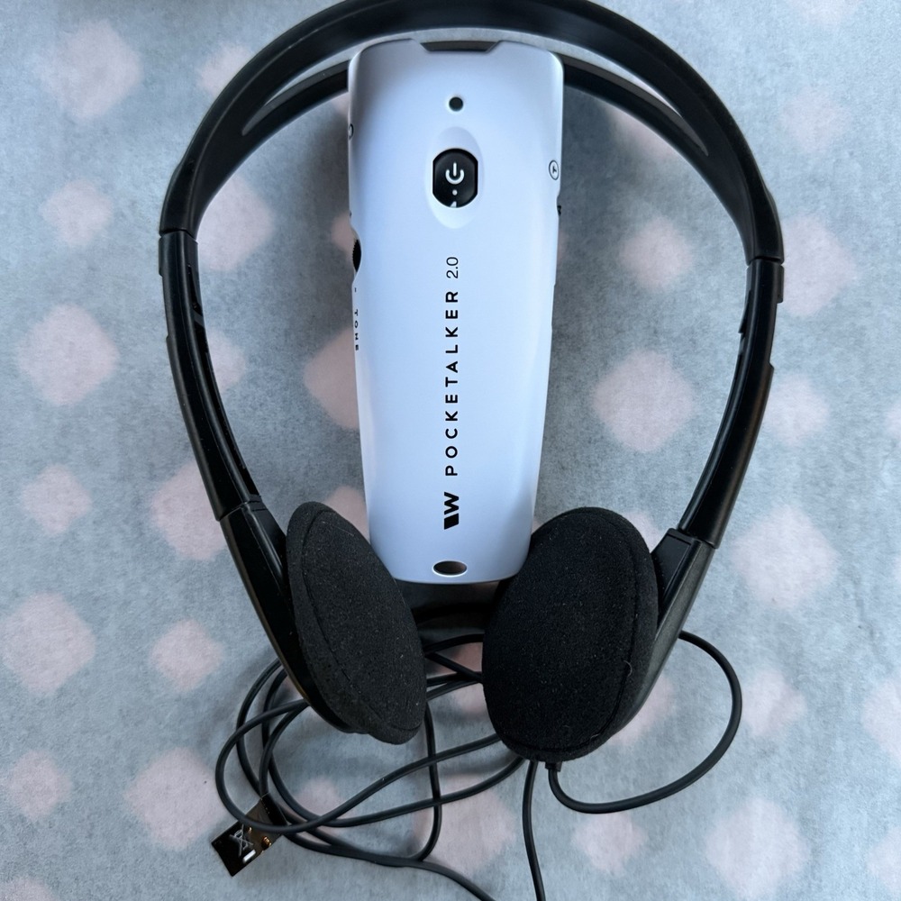 Williams Sound PockeTalker 2.0 Personal Hearing Amplifier w/Headphones+Battery